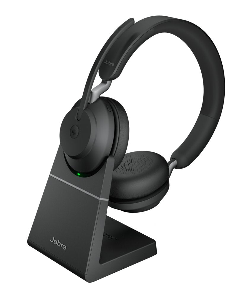 Jabra Evolve 65 | Draadloze On-Ear Headset | Bluetooth | Oplaadstation | Zwart - Matmuis - Matmuis